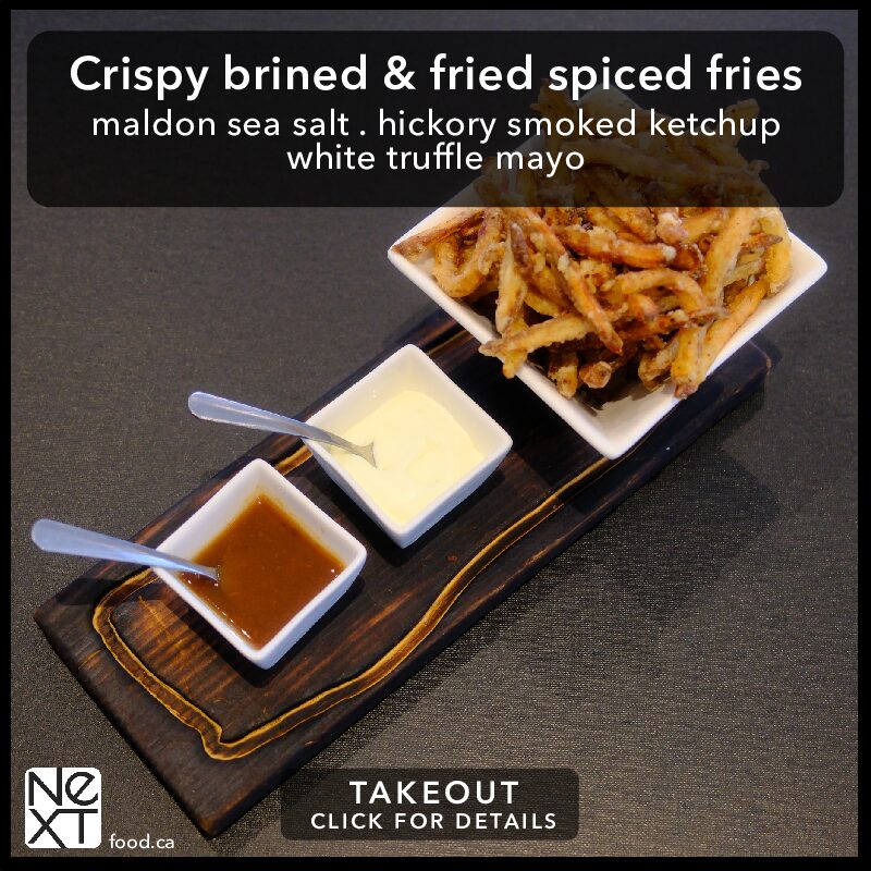 Crispy brined & fried spiced fries