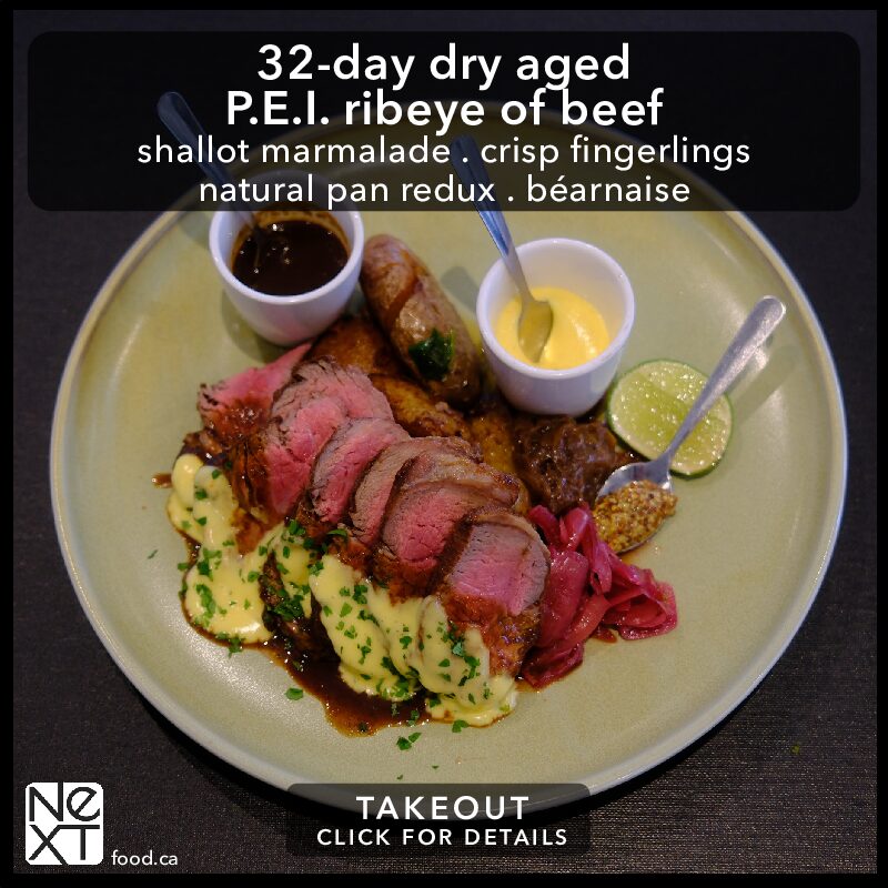 32-day dry aged P.E.I. ribeye of beef