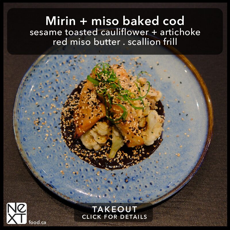 Mirin + miso baked cod