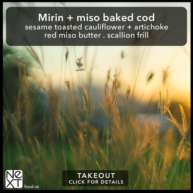 Mirin + miso baked cod